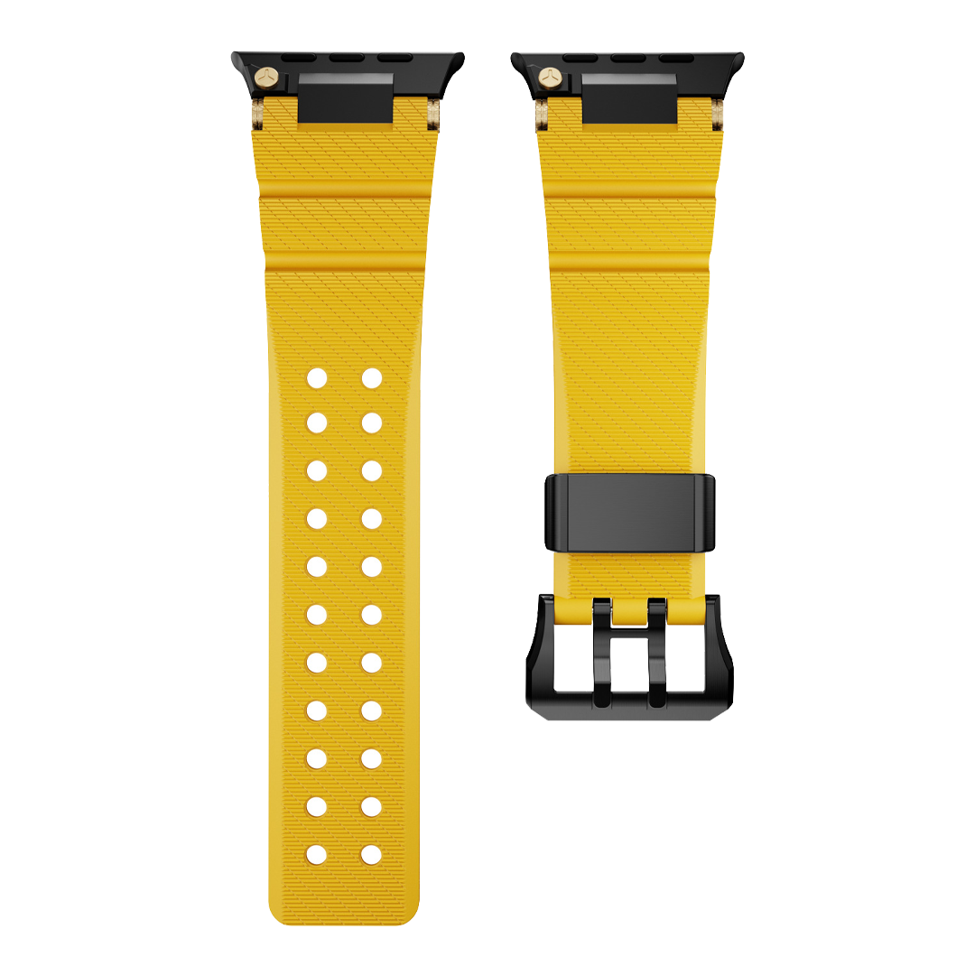 Rugged Mechanical Silicone Band for Apple Watch