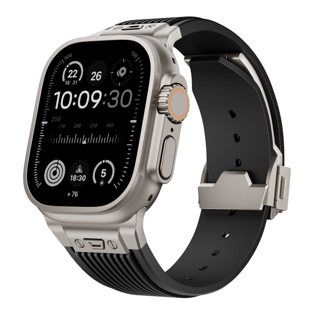 Streamlined Tactical Silicone Band for Apple Watch