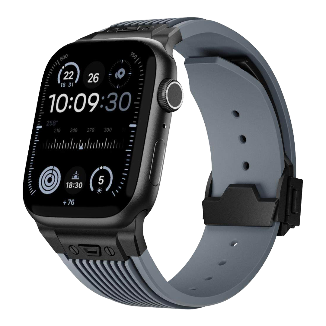 Streamlined Tactical Silicone Band for Apple Watch