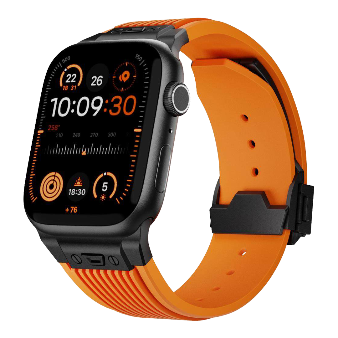 Streamlined Tactical Silicone Band for Apple Watch