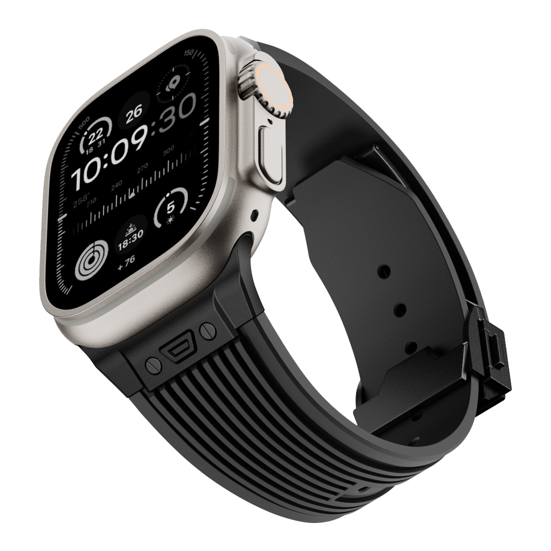 Streamlined Tactical Silicone Band for Apple Watch
