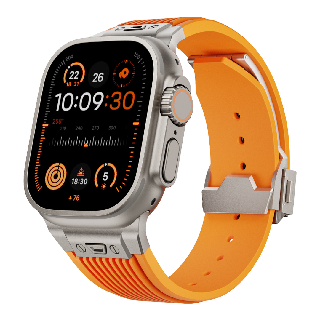 Streamlined Tactical Silicone Band for Apple Watch